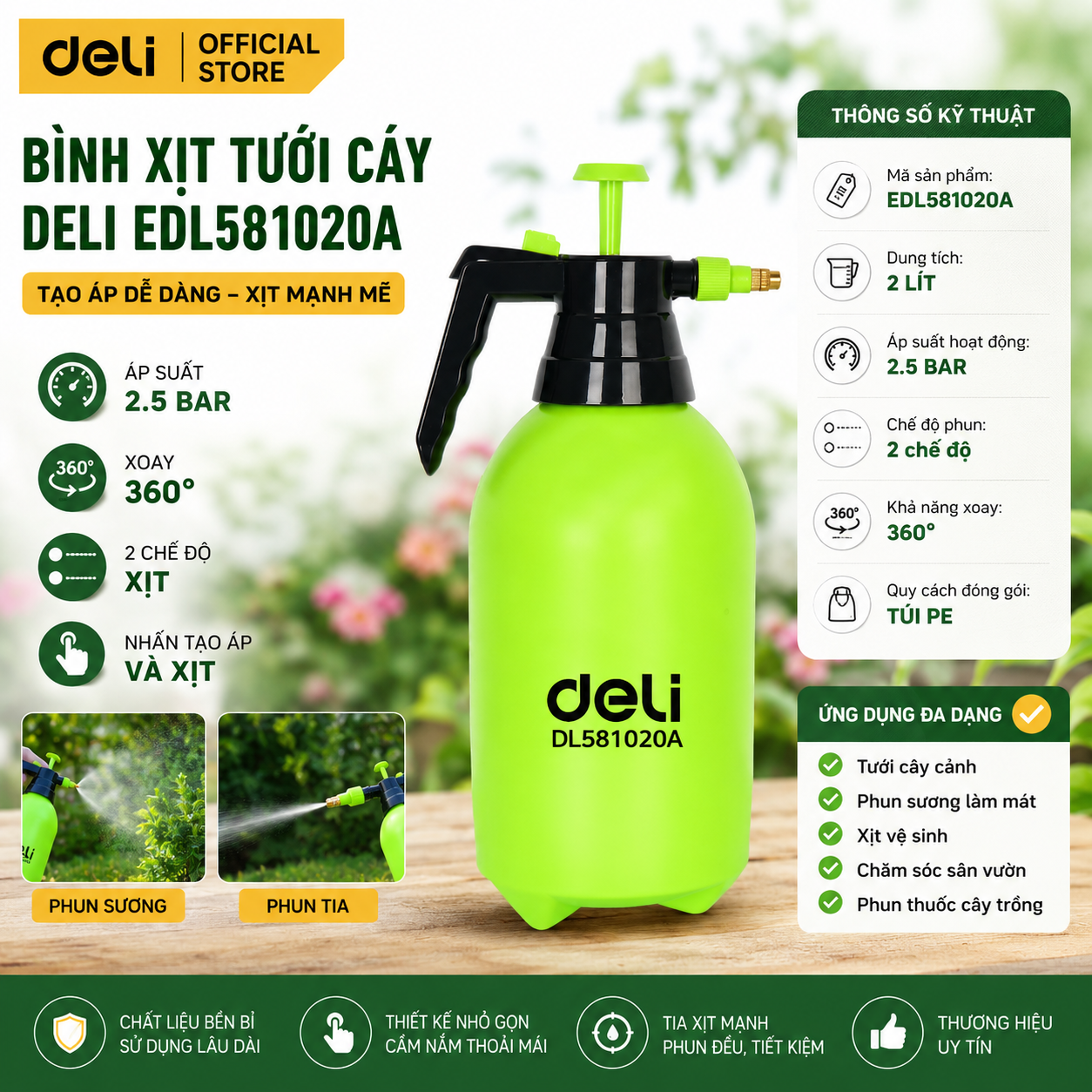 Bình xịt tưới 2L
