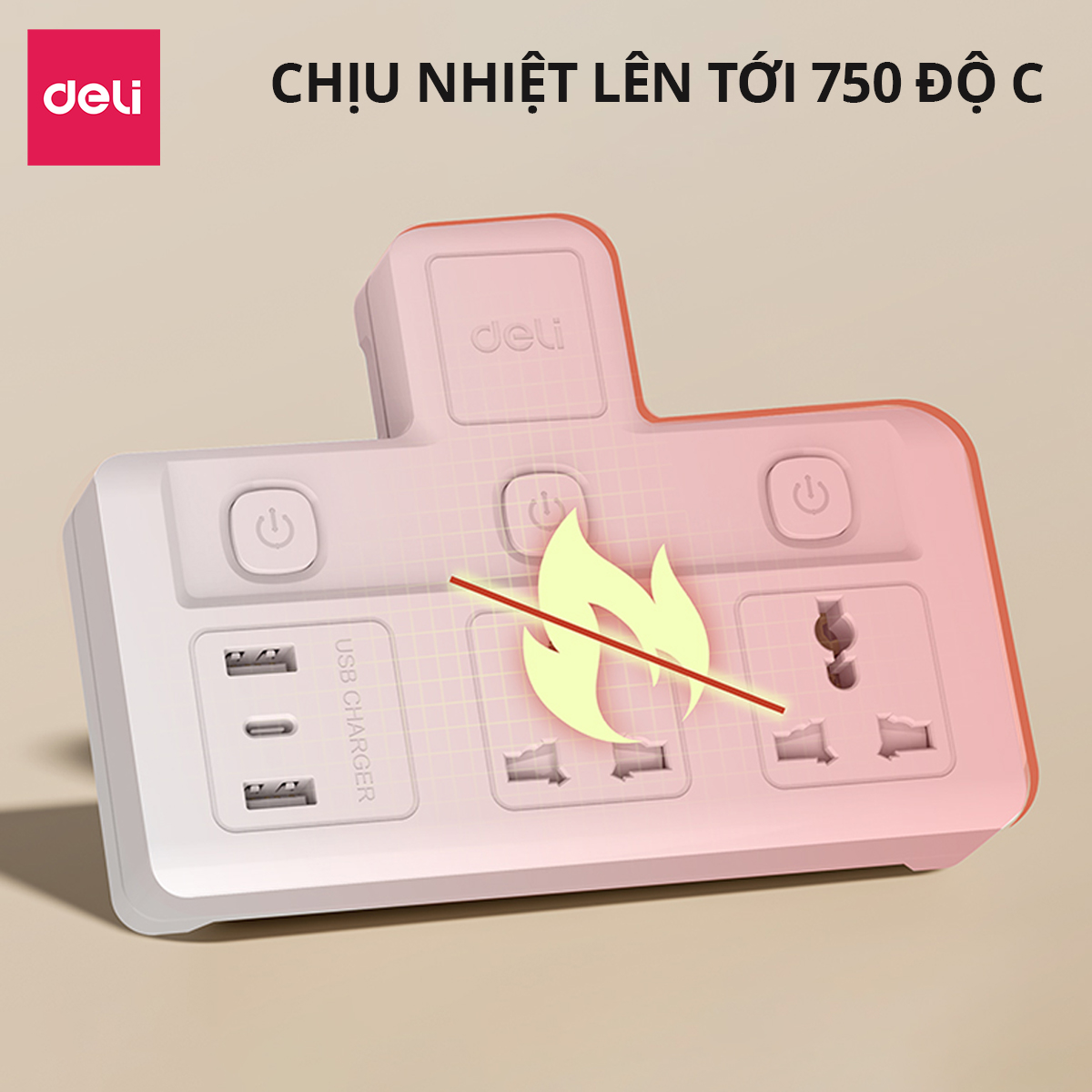 Bộ chuyển đổi ổ cắm_2 ổ cắm_Trắng E