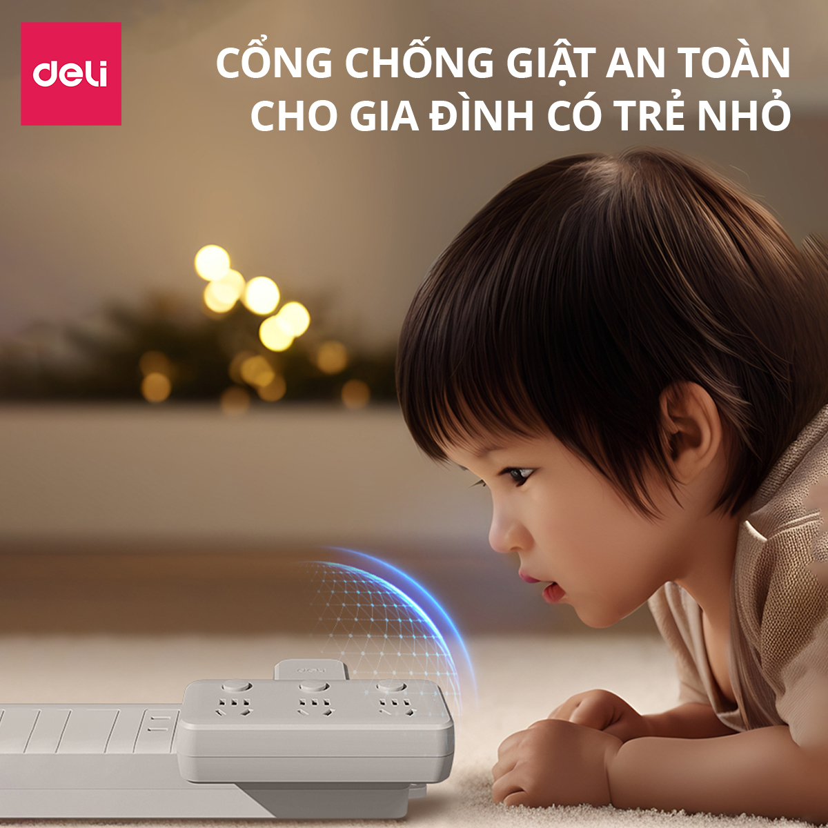 Bộ chuyển đổi ổ cắm_2 ổ cắm_Trắng E