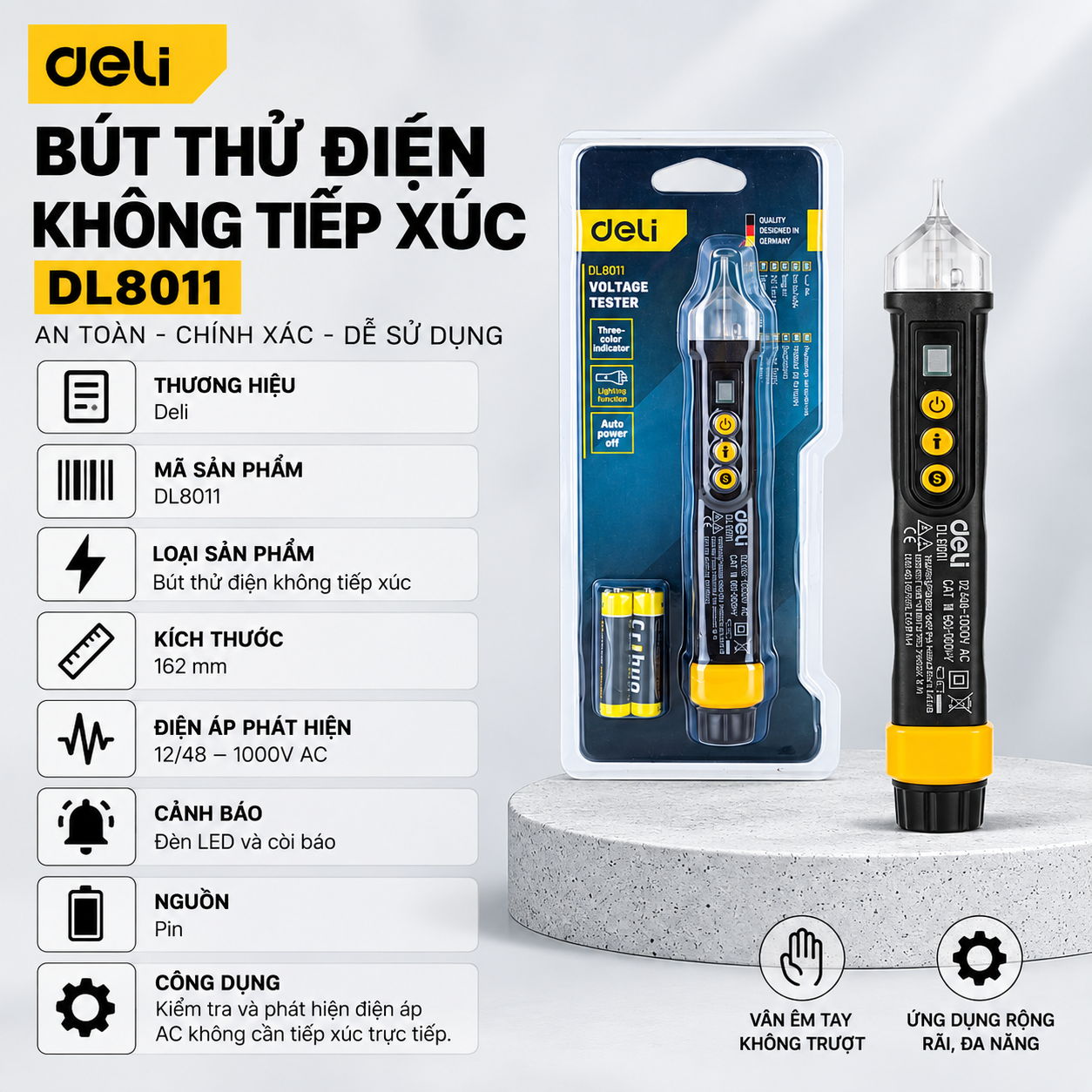 Bút thử điện không tiếp xúc 12/48-1000V AC