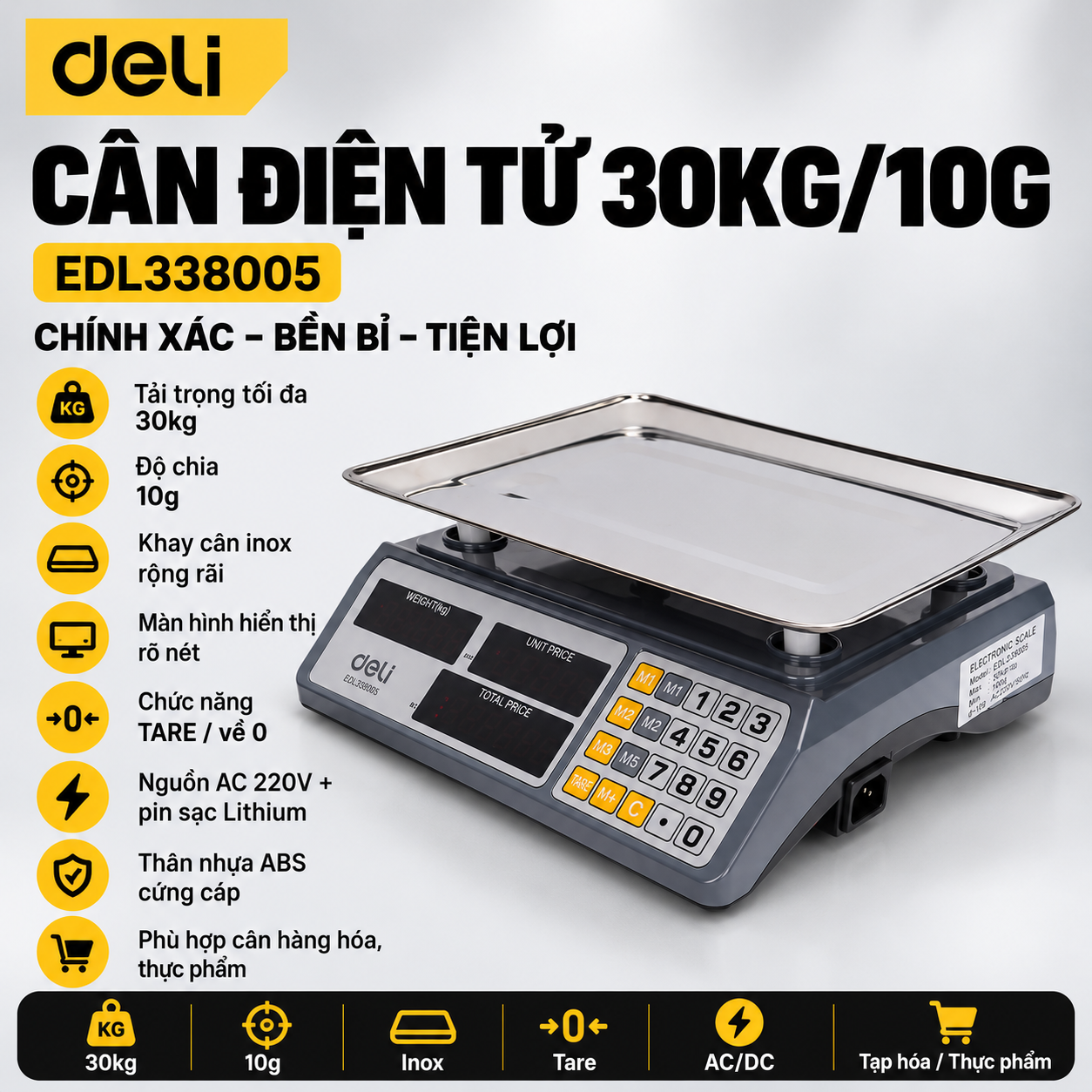 Cân Điện Tử 30kg/10g