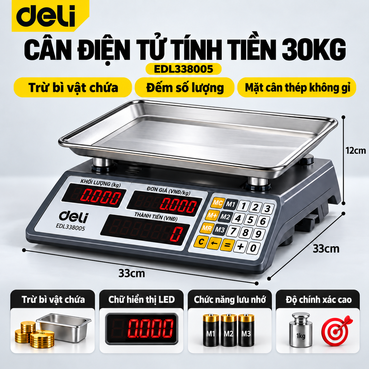 Cân Điện Tử 30kg/10g
