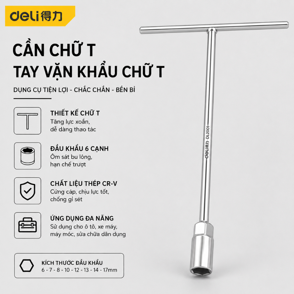 Cần chữ T 12mm