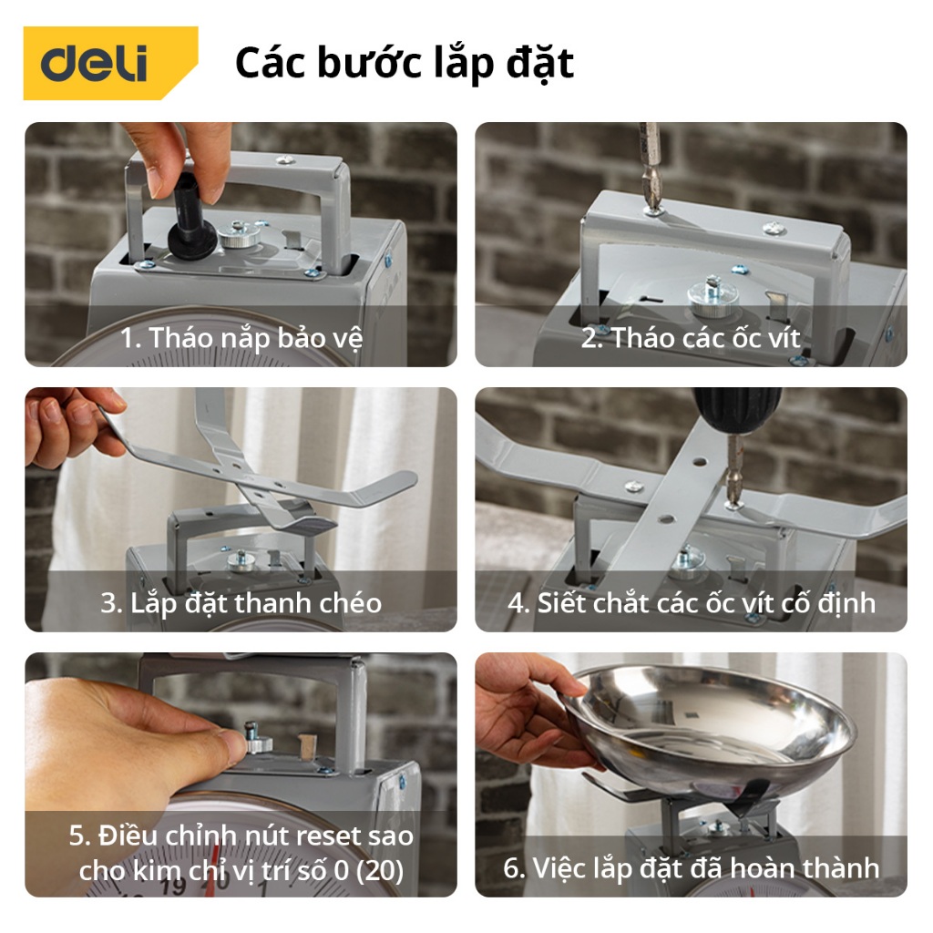 Cân cơ học E 20kg - Xám