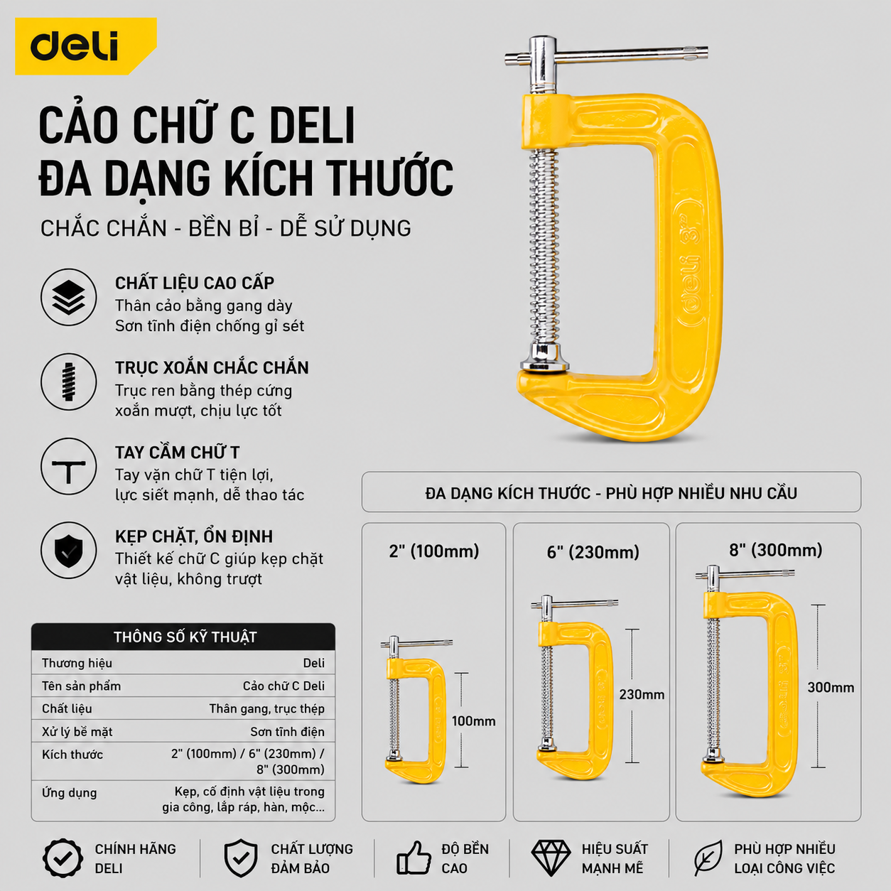 Cảo chữ C 6