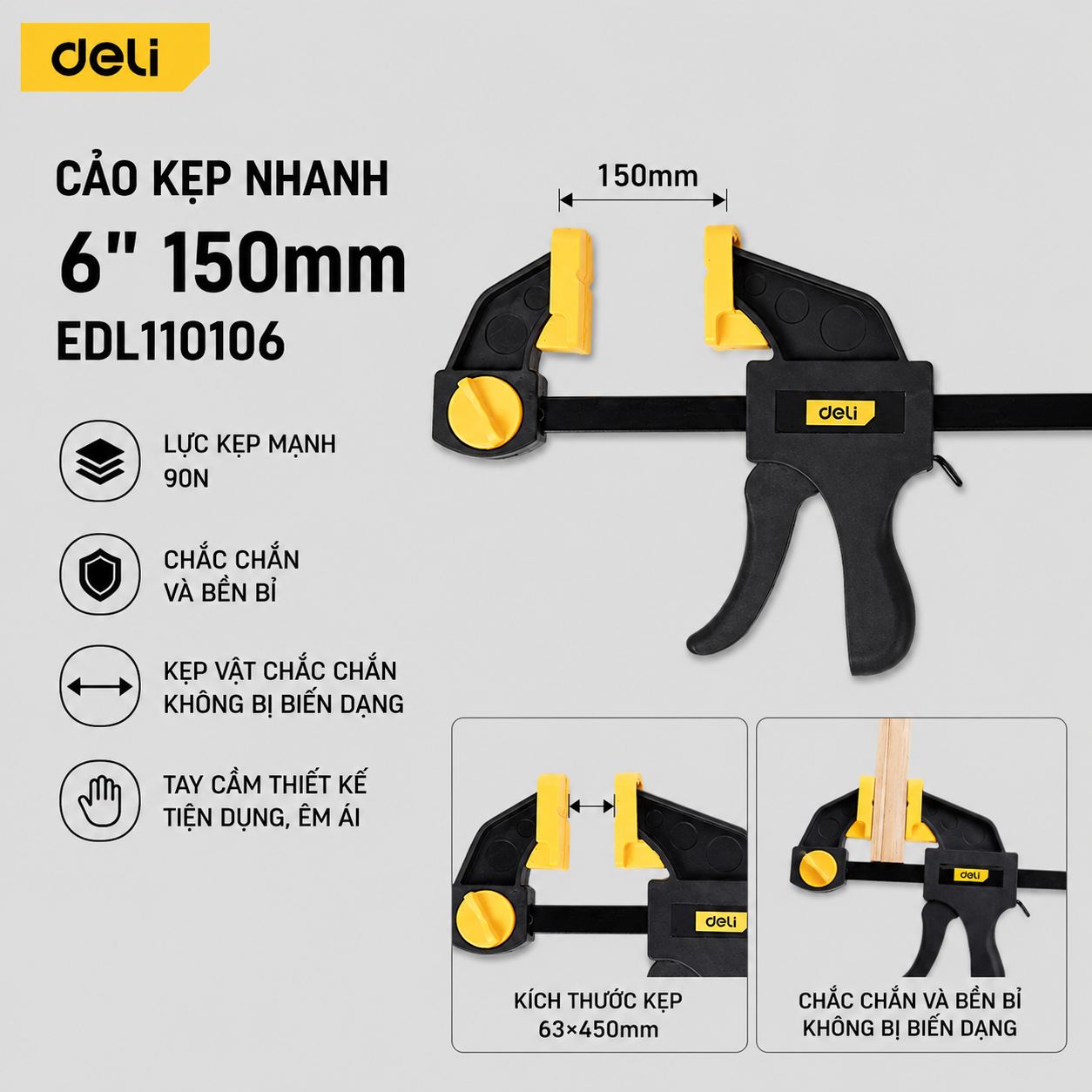 Cảo kẹp nhanh 150mm E