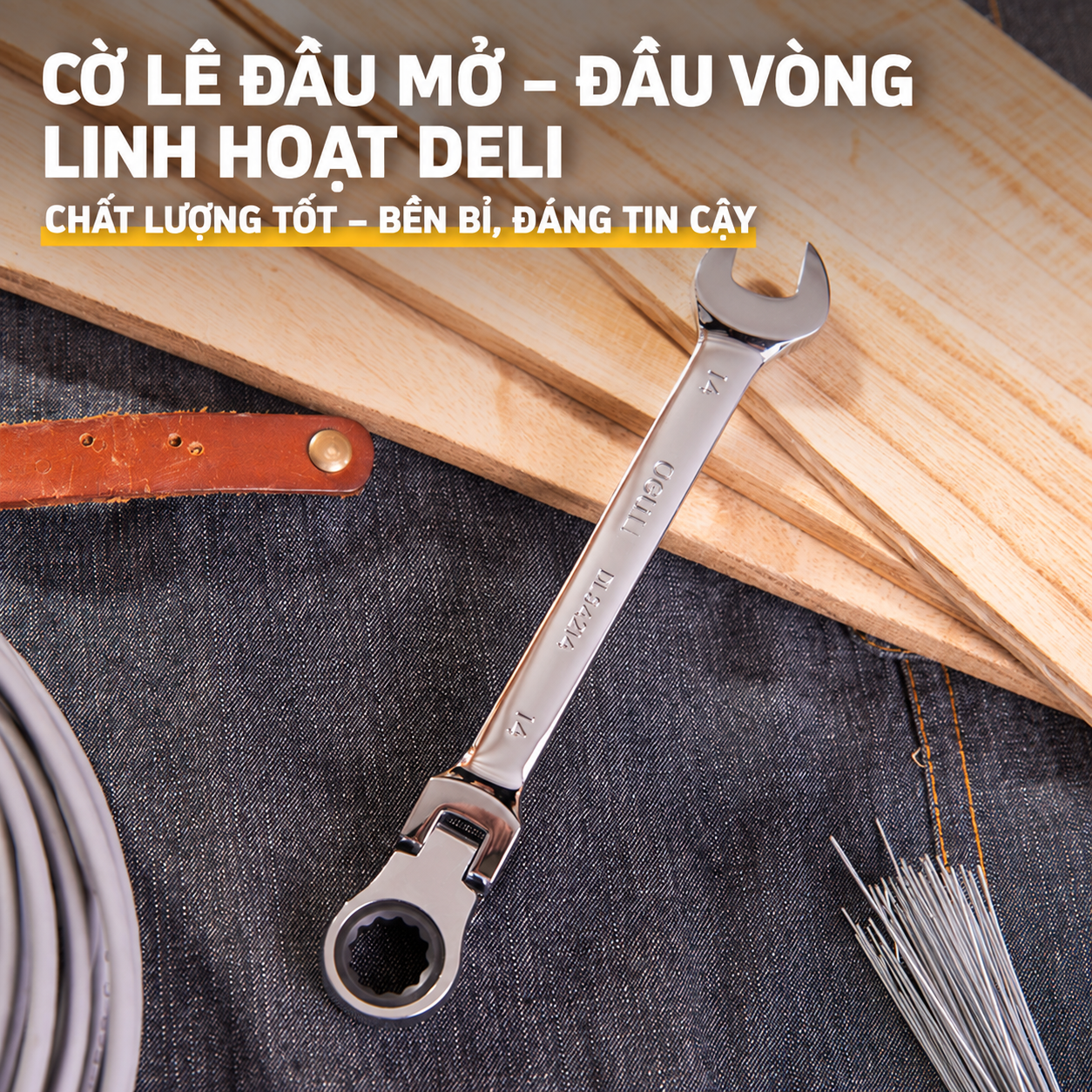 Cờ lê đầu lắp 14mm