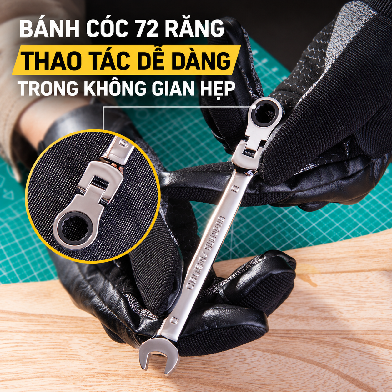 Cờ lê đầu lắp 8mm