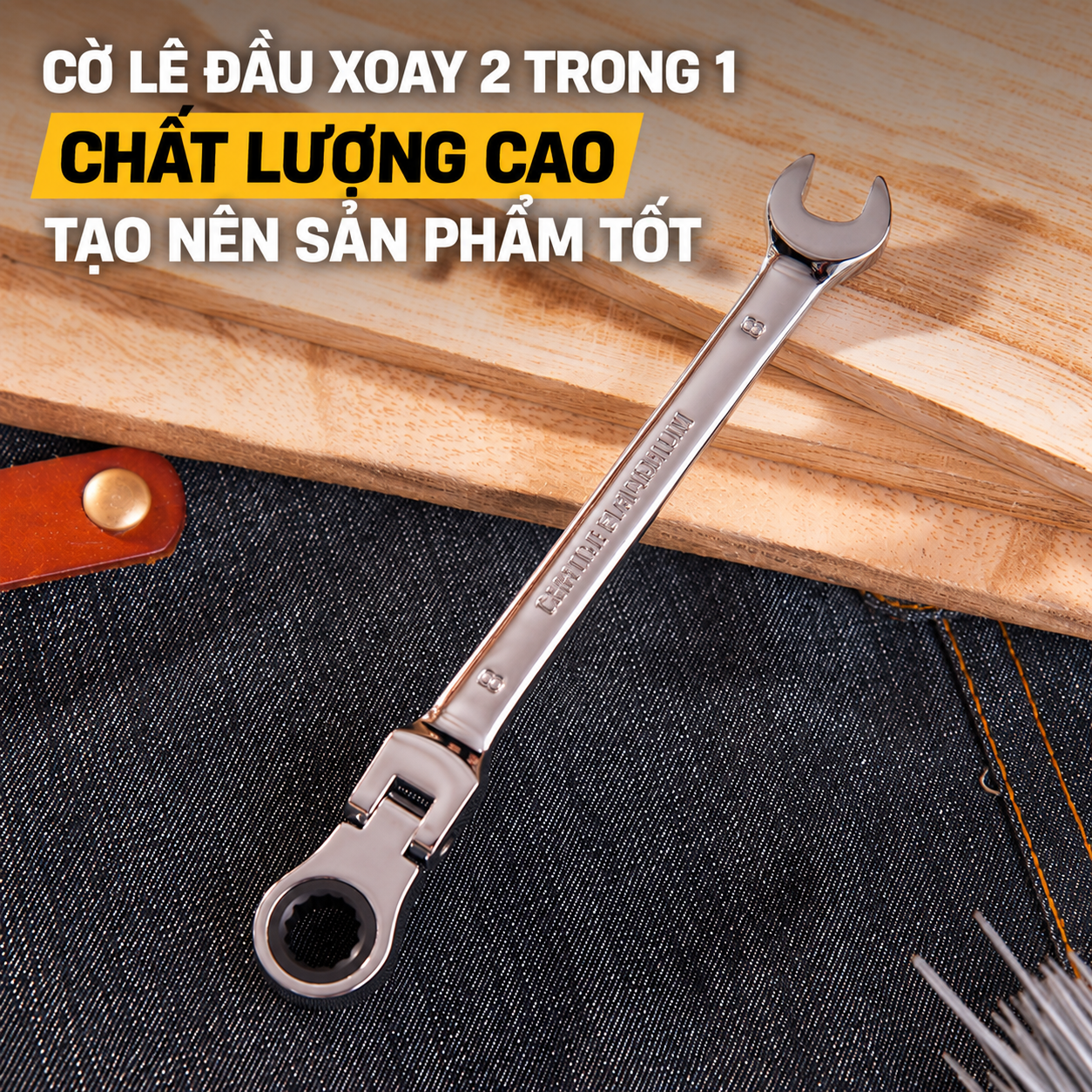 Cờ lê đầu lắp 8mm