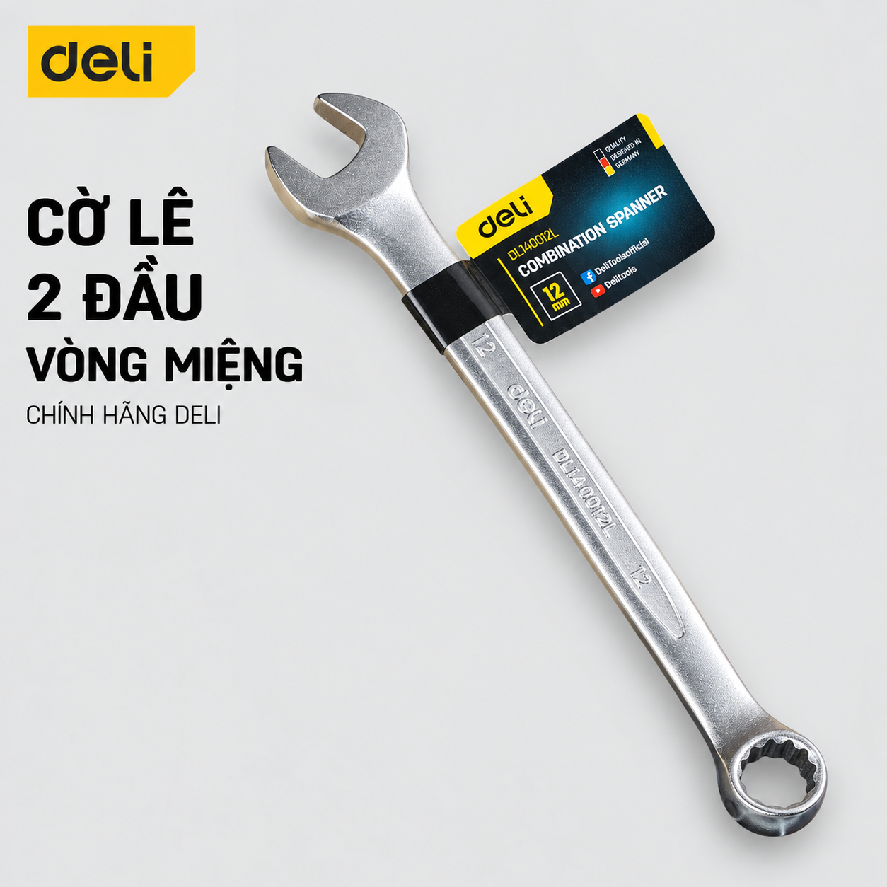 Cờ lê vòng miệng 12mm - 1/10/360