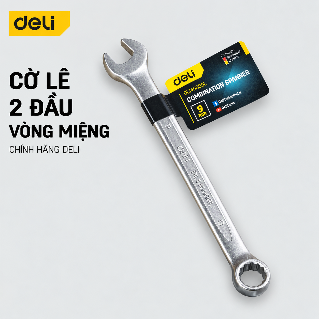Cờ lê vòng miệng 9mm - 1/10/360