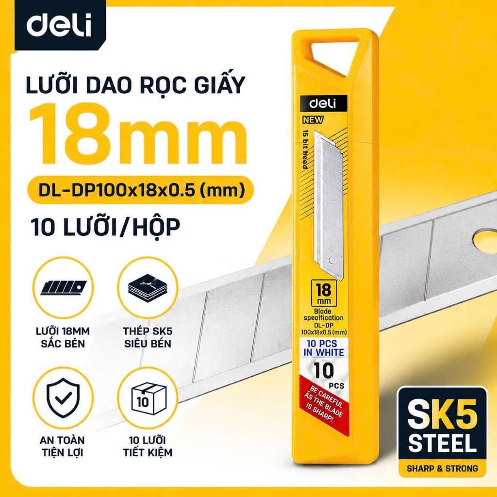 Combo 3 Lưỡi dao rọc giấy 18mm