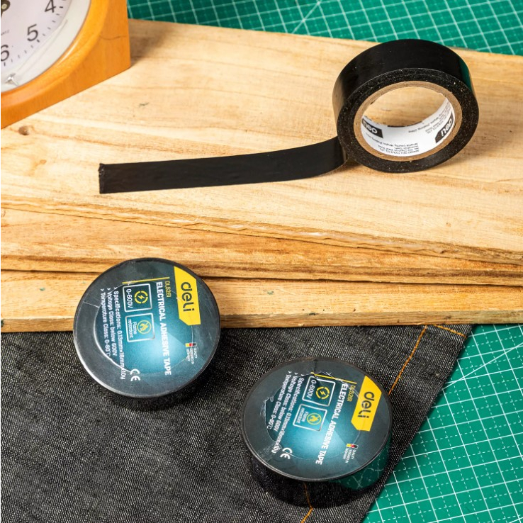 Combo 3 cuộn băng dính cách điện 0.13mmx18mmx20m - Đen