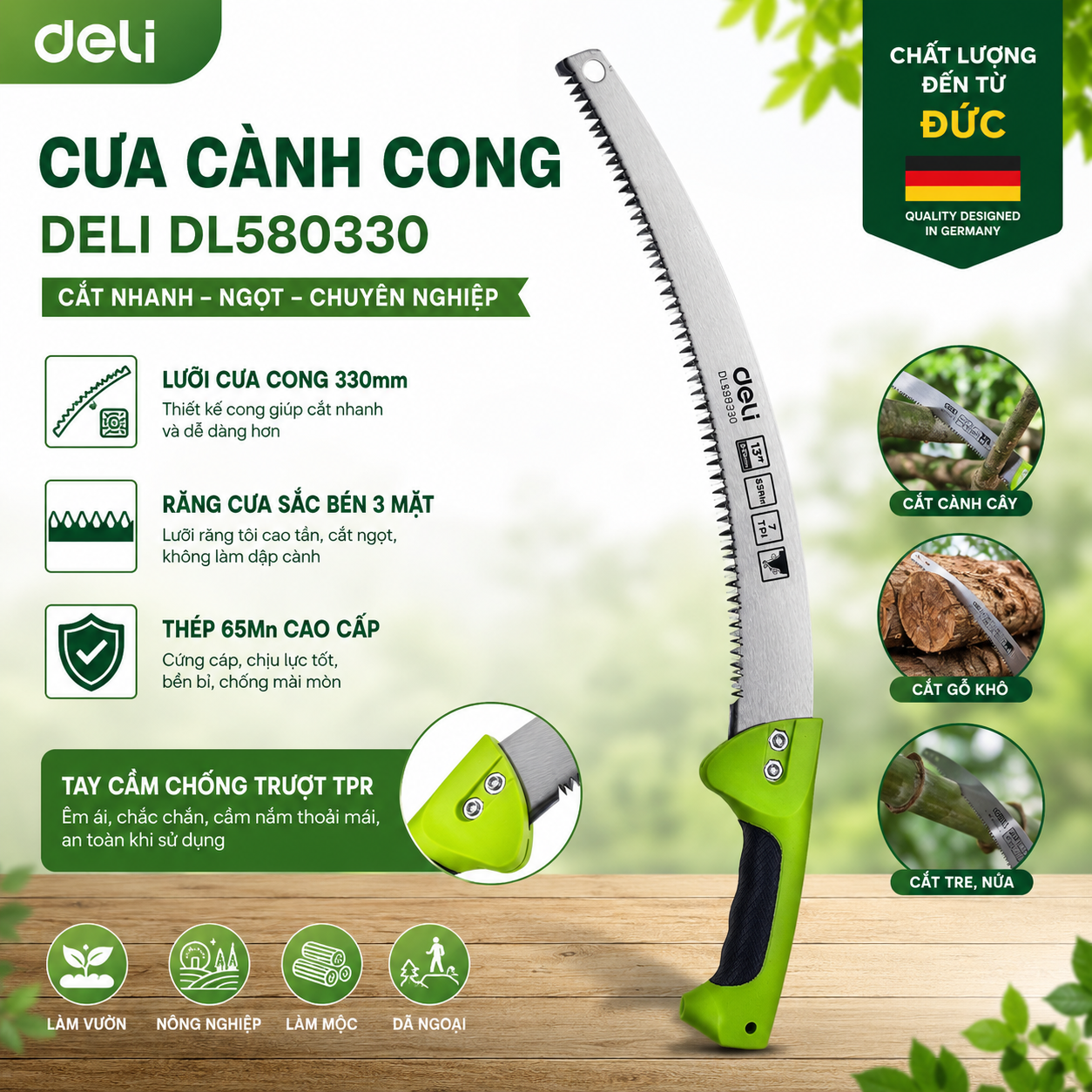 Cưa cành cong 330mm