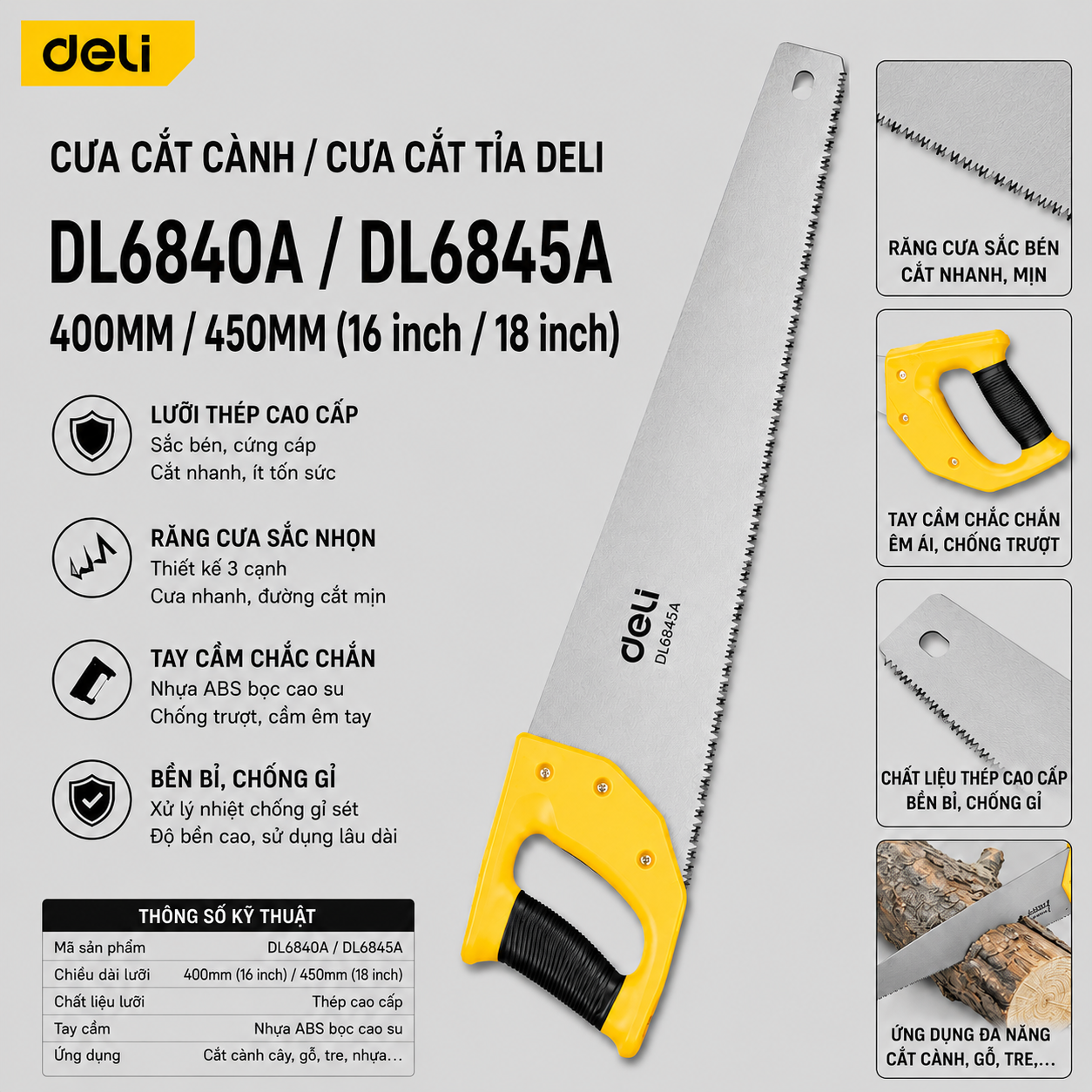 Cưa cắt cành 400mm E