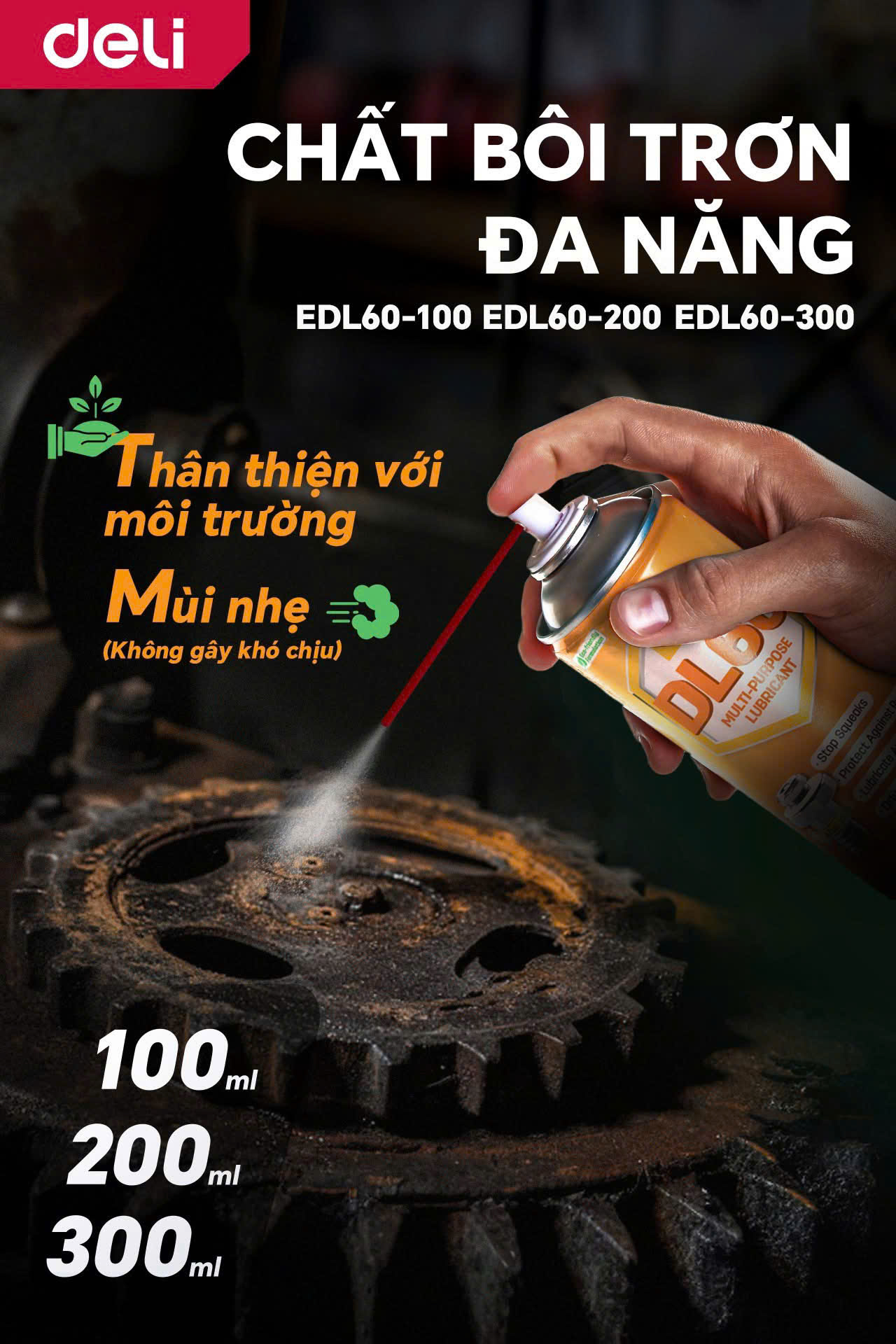 DL60-200 Xịt chống gỉ đa năng 200ml