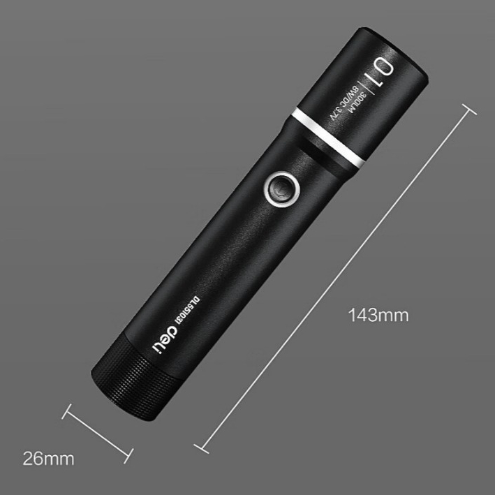 Đèn pin Deli 1500mAh độ sáng 350Lm - DL551017