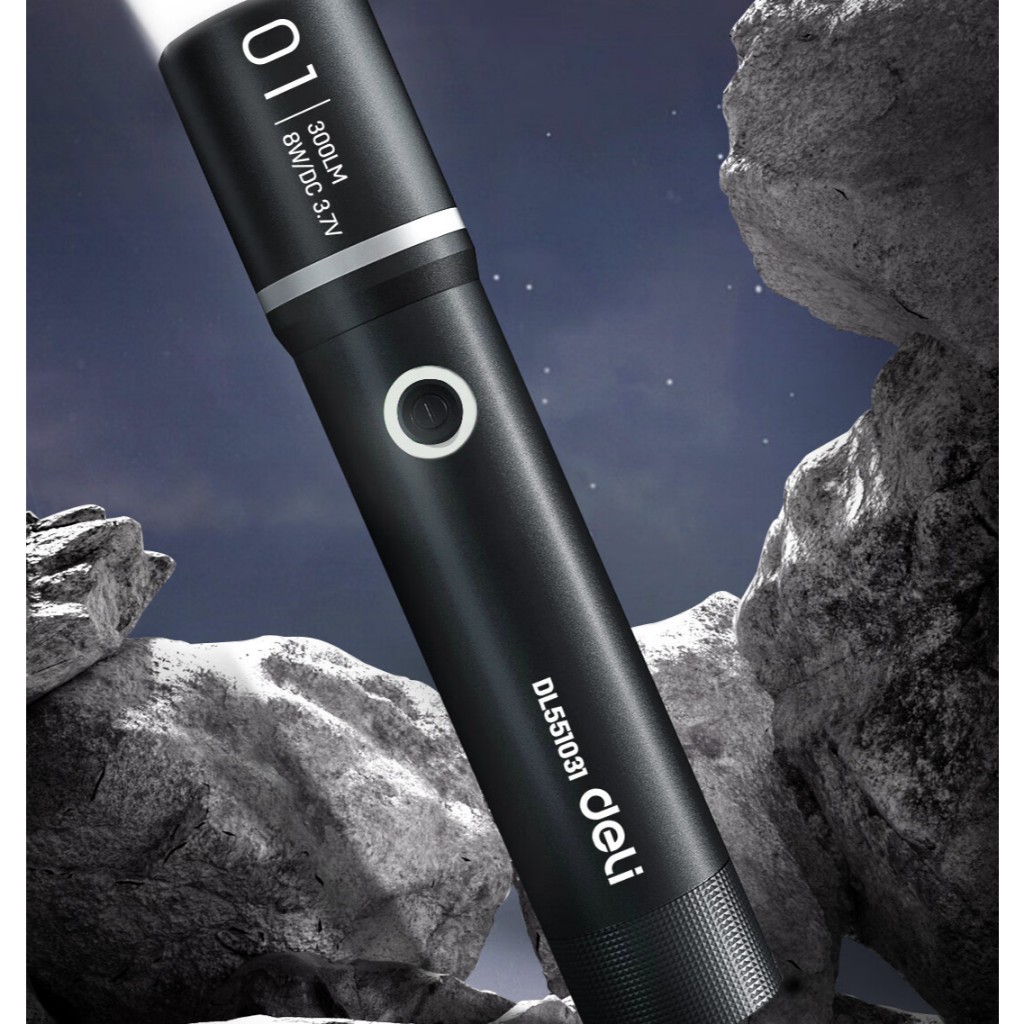 Đèn pin Deli 1500mAh độ sáng 350Lm - DL551017