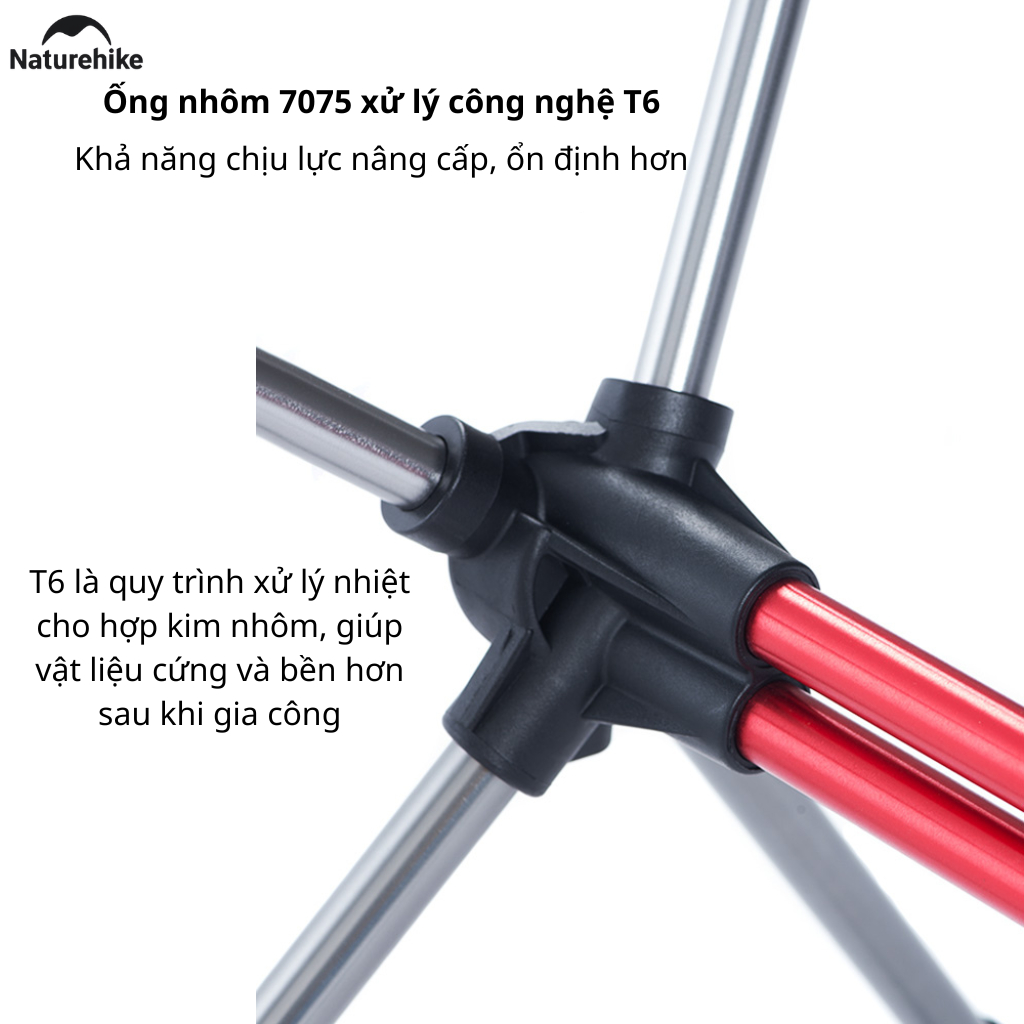 Ghế Cắm Trại Gấp Gọn Naturehike CNK2350JJ018 - Cam