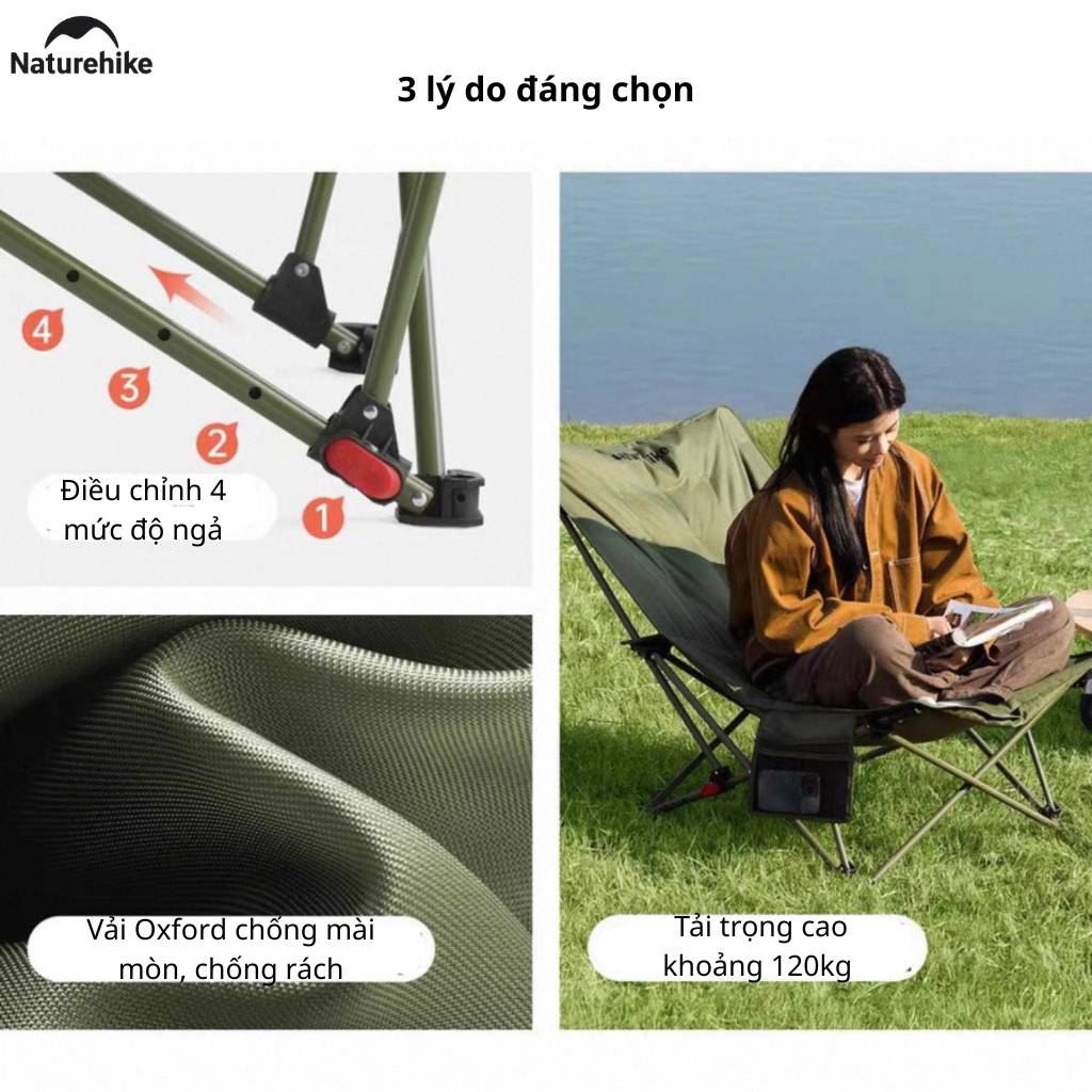 Ghế Mặt Trăng CNK2650JJ010 Sea Star 001 Tựa Lưng Cao Bọc Đệm Bông - Nâu