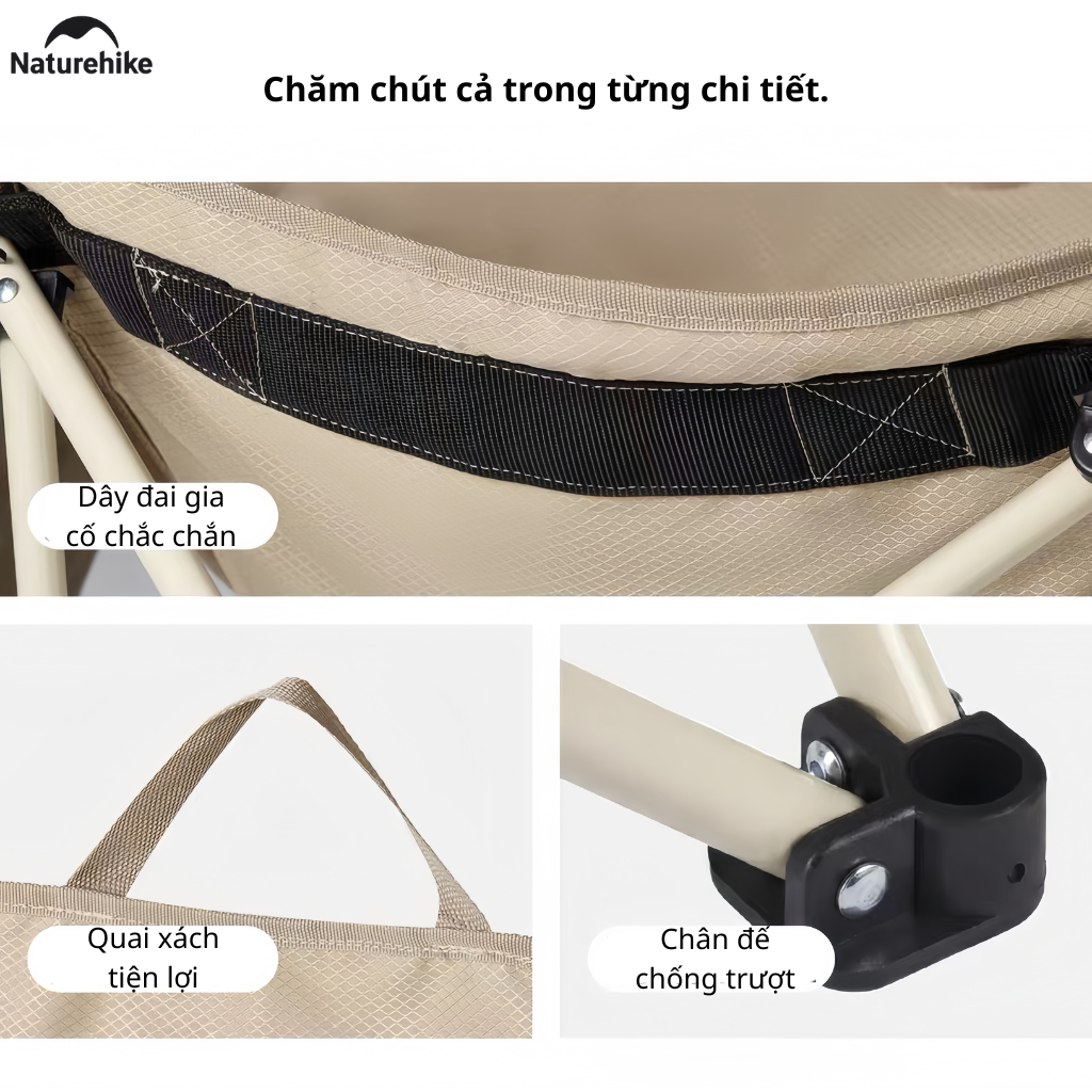 Ghế Mặt Trăng Naturehike CNH23JU13002 Gấp Gọn - Hồng L