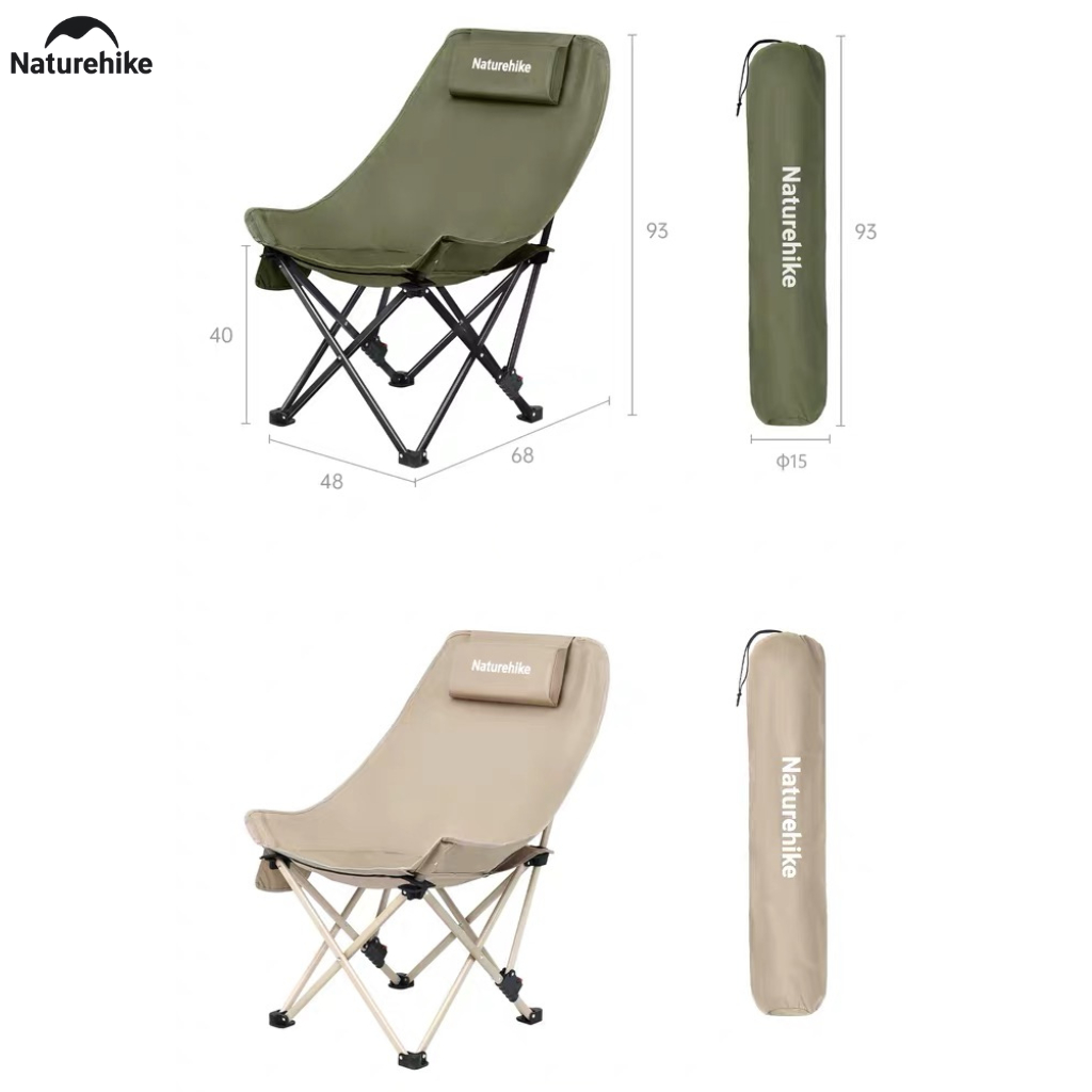 Ghế Xếp Dã Ngoại CNK2550JJ019 Naturehike - KHAKI LƯỚI