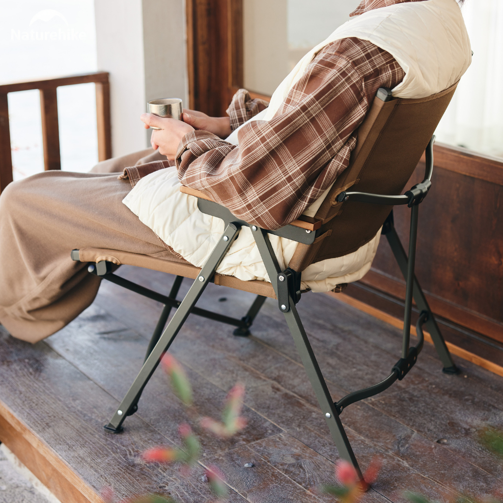 Ghế cắm trại gấp gọn Naturehike Portable Camping Chair CNK2300JJ018 - Màu đen