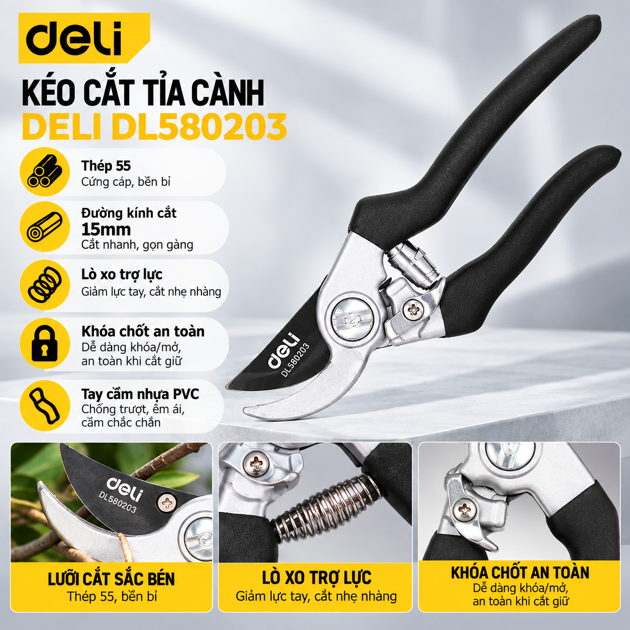 Kéo cát cành 210mm, 8.5