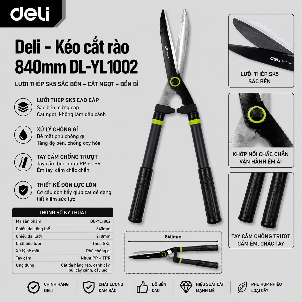 Kéo cắt rào 840mm E