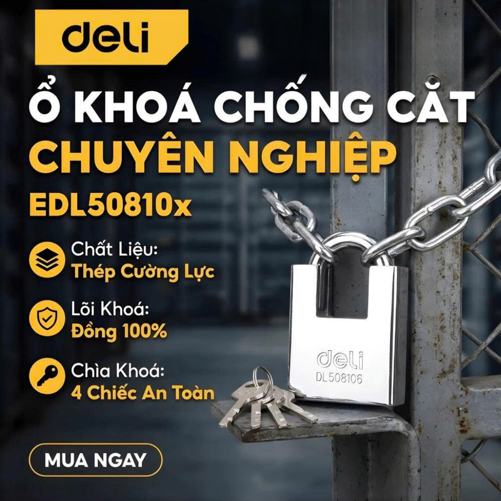 Khóa chống cắt hợp kim 60mm