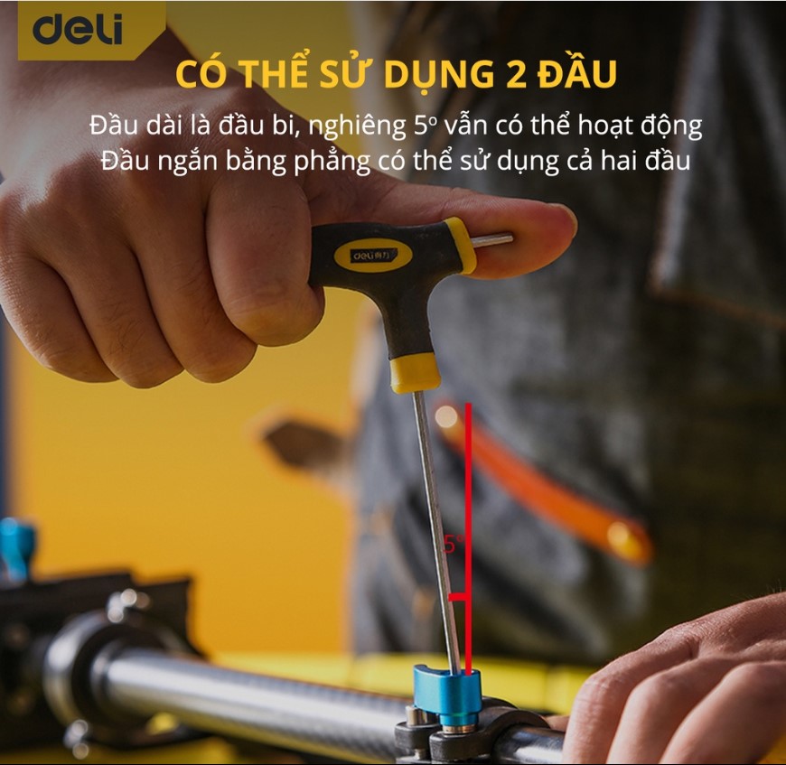 Lục giác chữ T đầu bi - 2.5mm