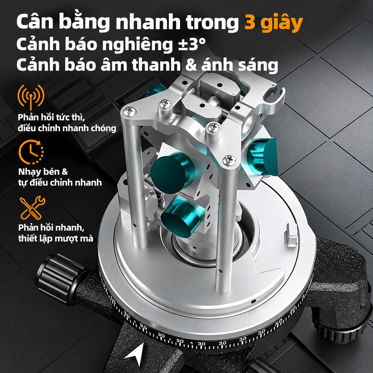 Máy Cân Bằng Laser 2 Tia Deli