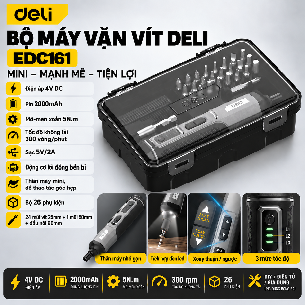 Máy Vặn Vít bộ đầy đủ