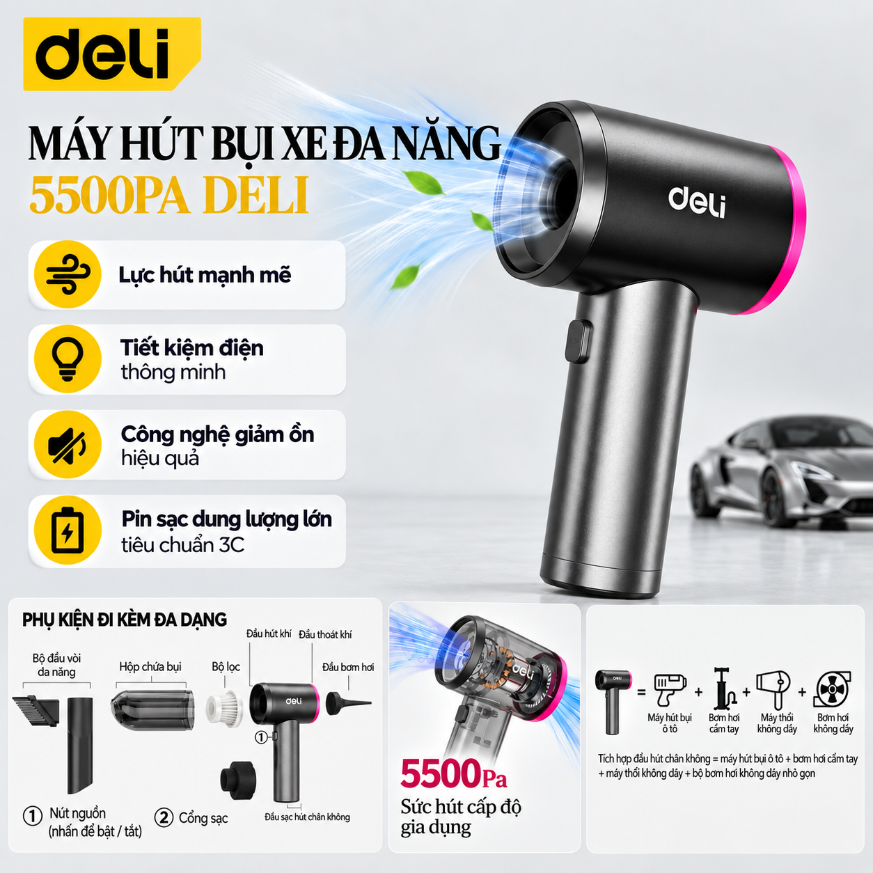 Máy hút bụi xe E