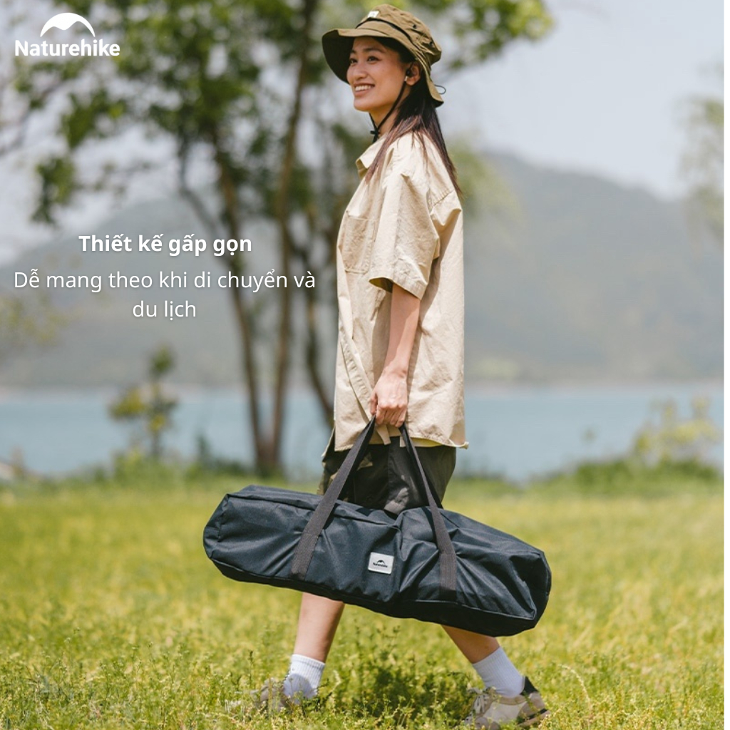 Naturehike CNK2550JJ018 – Bàn cắm trại đa năng, tiện lợi - Đen L
