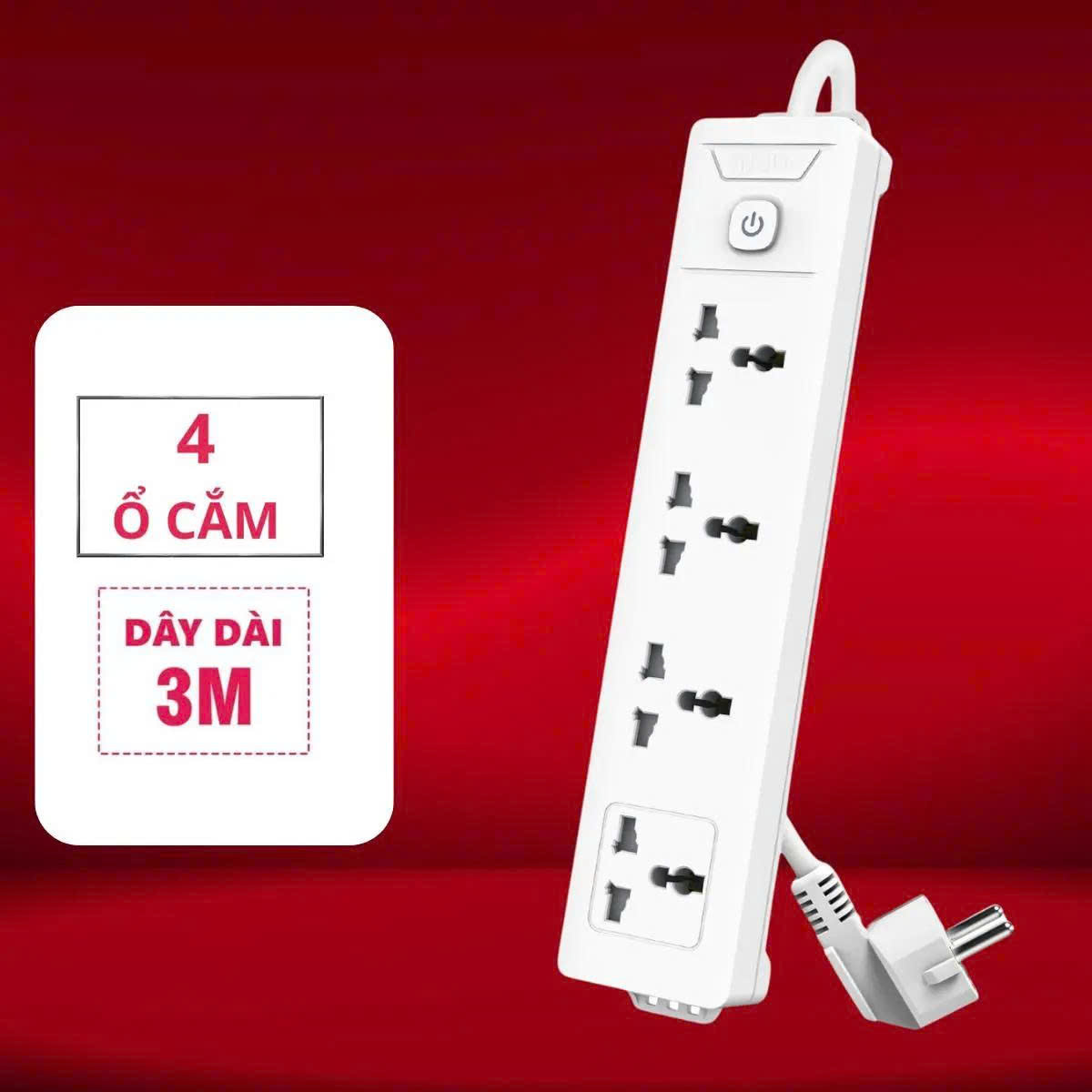 Ổ điện đa năng_6 ổ cắm_3m_Trắng C