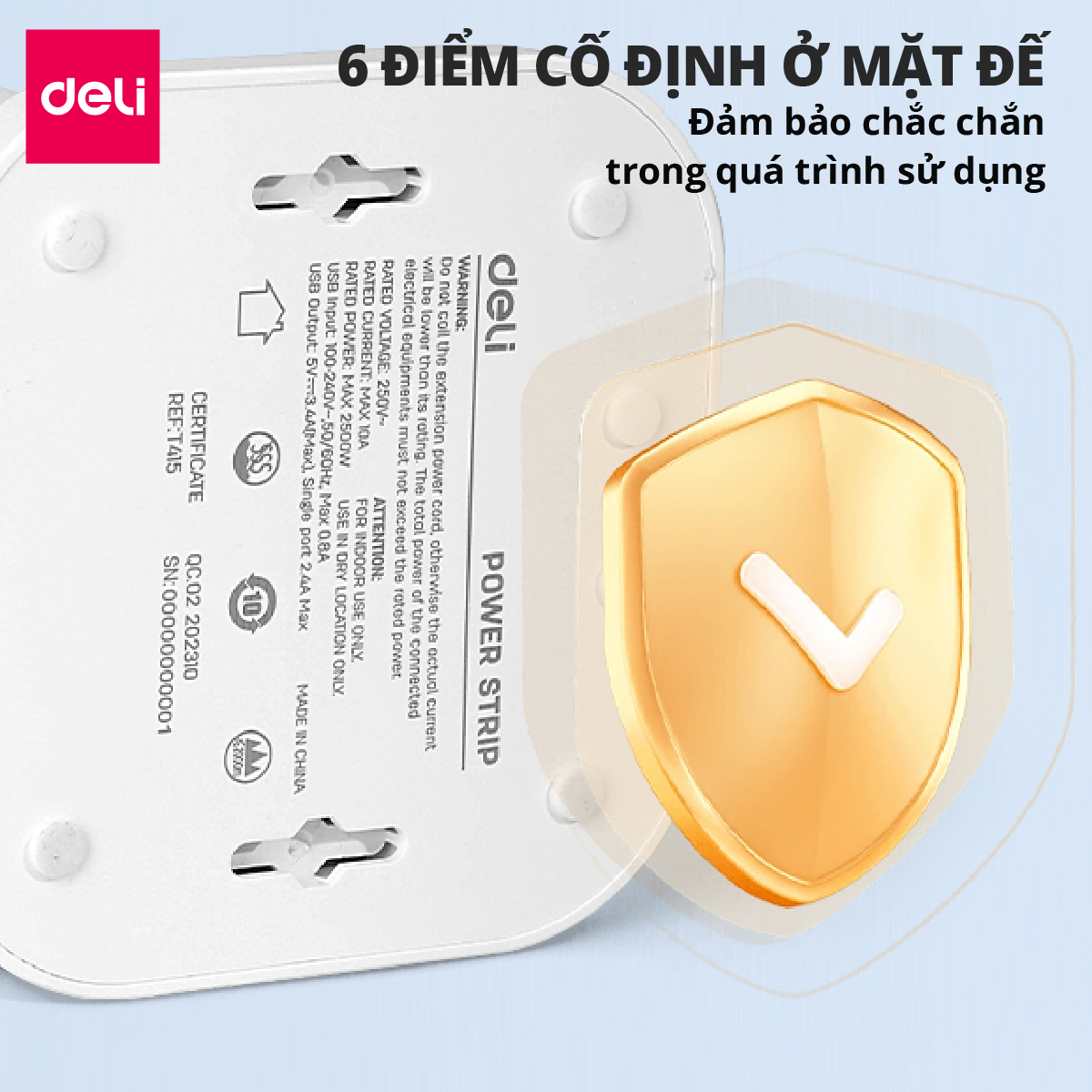 Ổ điện lập phương_4 ổ+2A1C+1.6m C