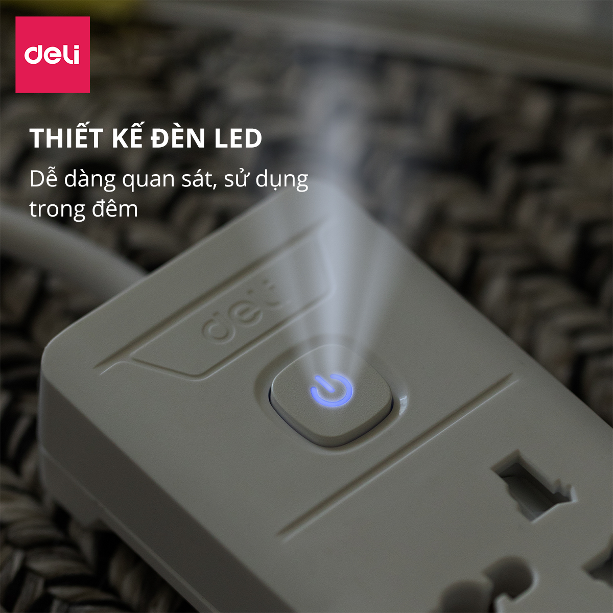 Ổ điện_8 ổ cắm_2m_Màu trắng E