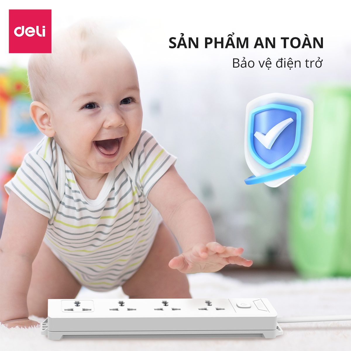 Ổ điện_8 ổ cắm_2m_Màu trắng E