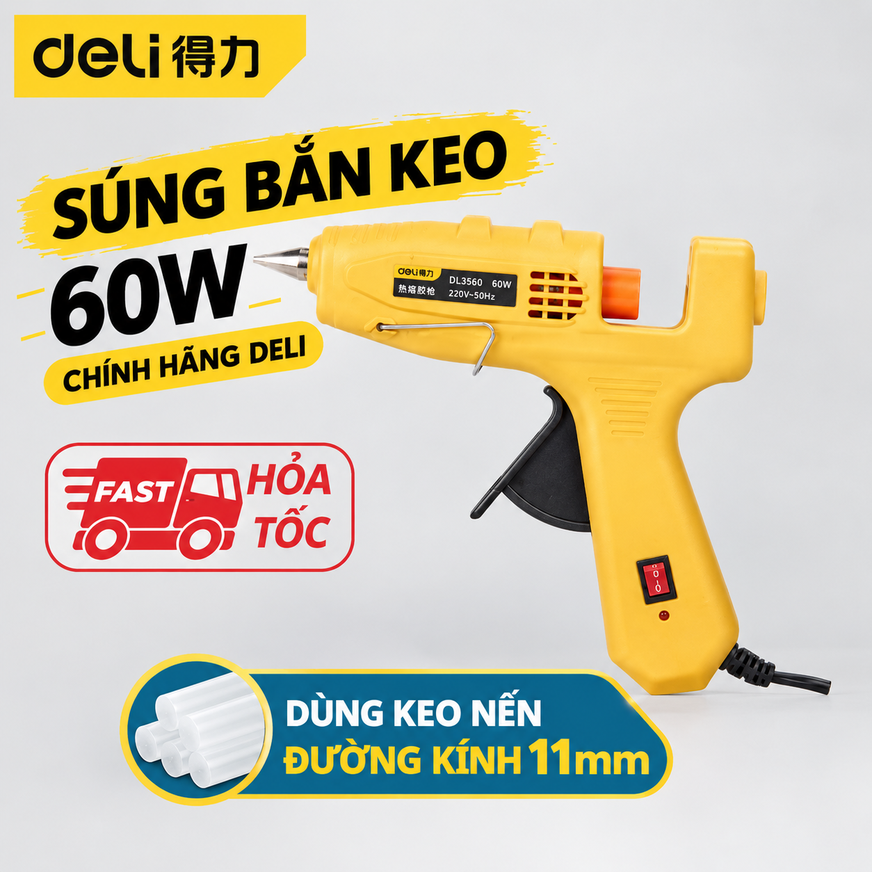 Súng bắn keo nến 60w 220V