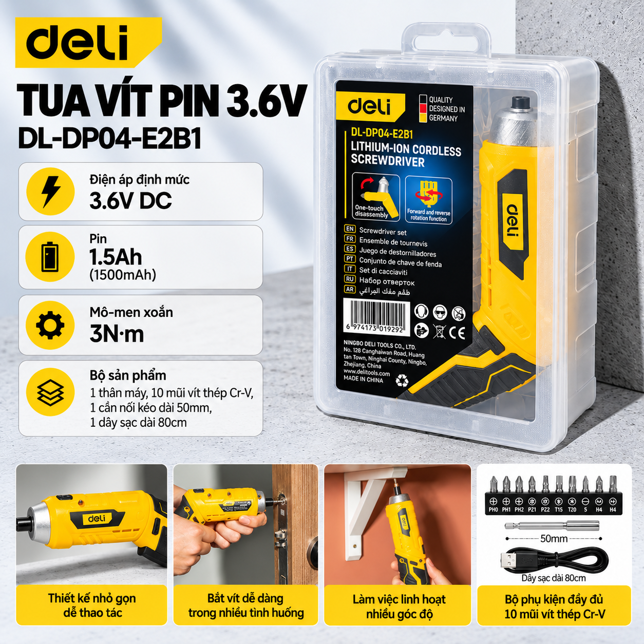 Tua Vít Pin 3.6V
