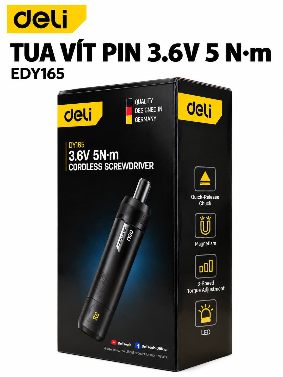 Tua vít pin 3.6V 5N-m