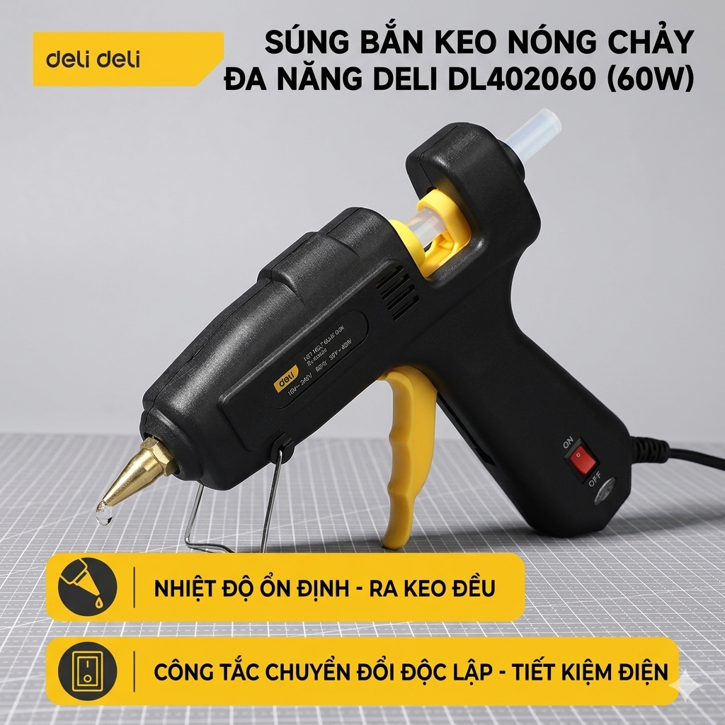 súng bắn keo nóng chảy 60W (đen)