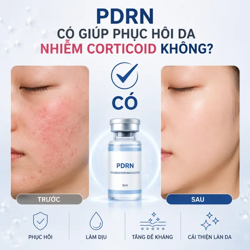 PDRN Có Giúp Phục Hồi Da Nhiễm Corticoid Không?