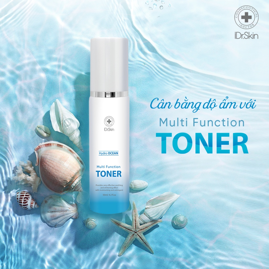 Toner cân bằng độ ẩm cho da Multi Function Toner Idrskin