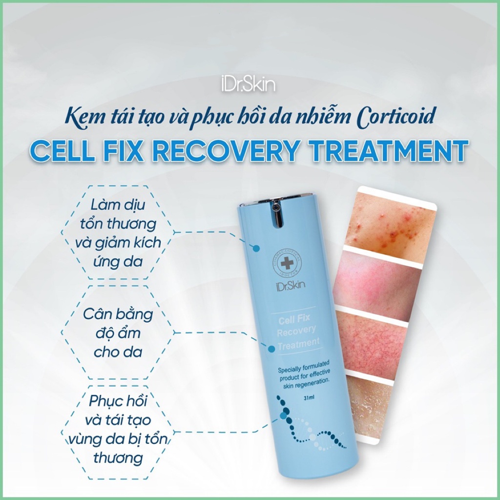 Kem tái tạo và phục hồi da Cell Fix Recovery Treatment Idrskin