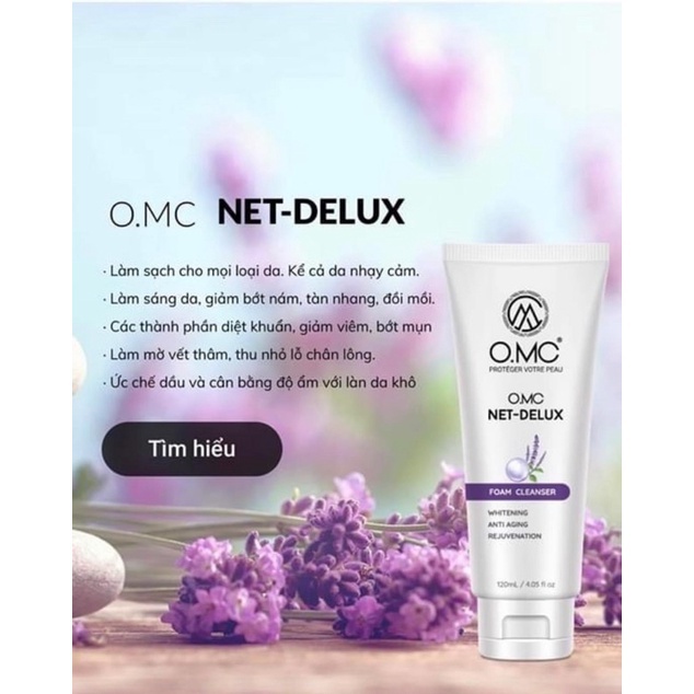 Sữa rửa mặt cân bằng PH OMC Net-Delux 150g 120ml