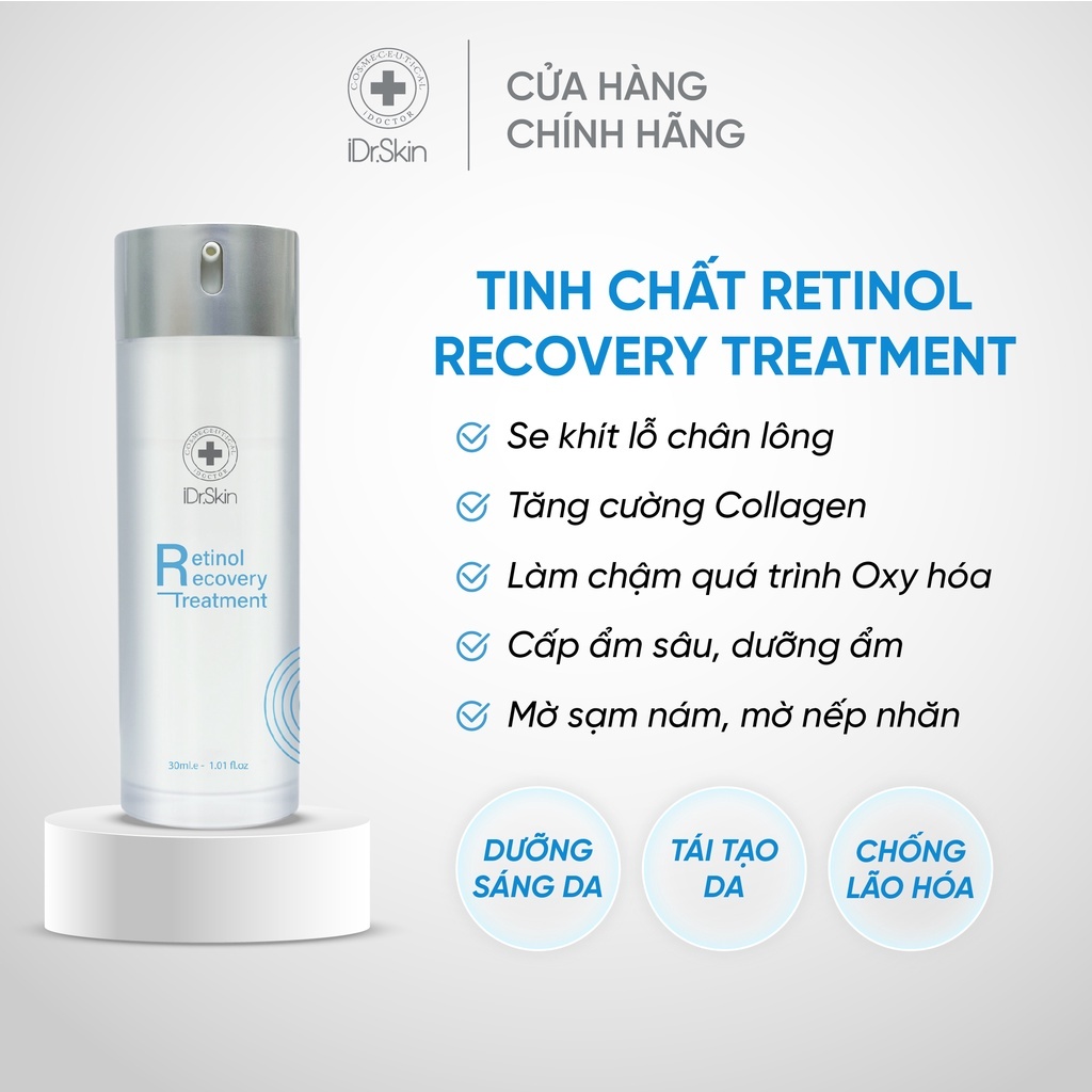 Tinh chất tái tạo và phục hồi đa tầng da Retinol Recovery Treatment Idrskin