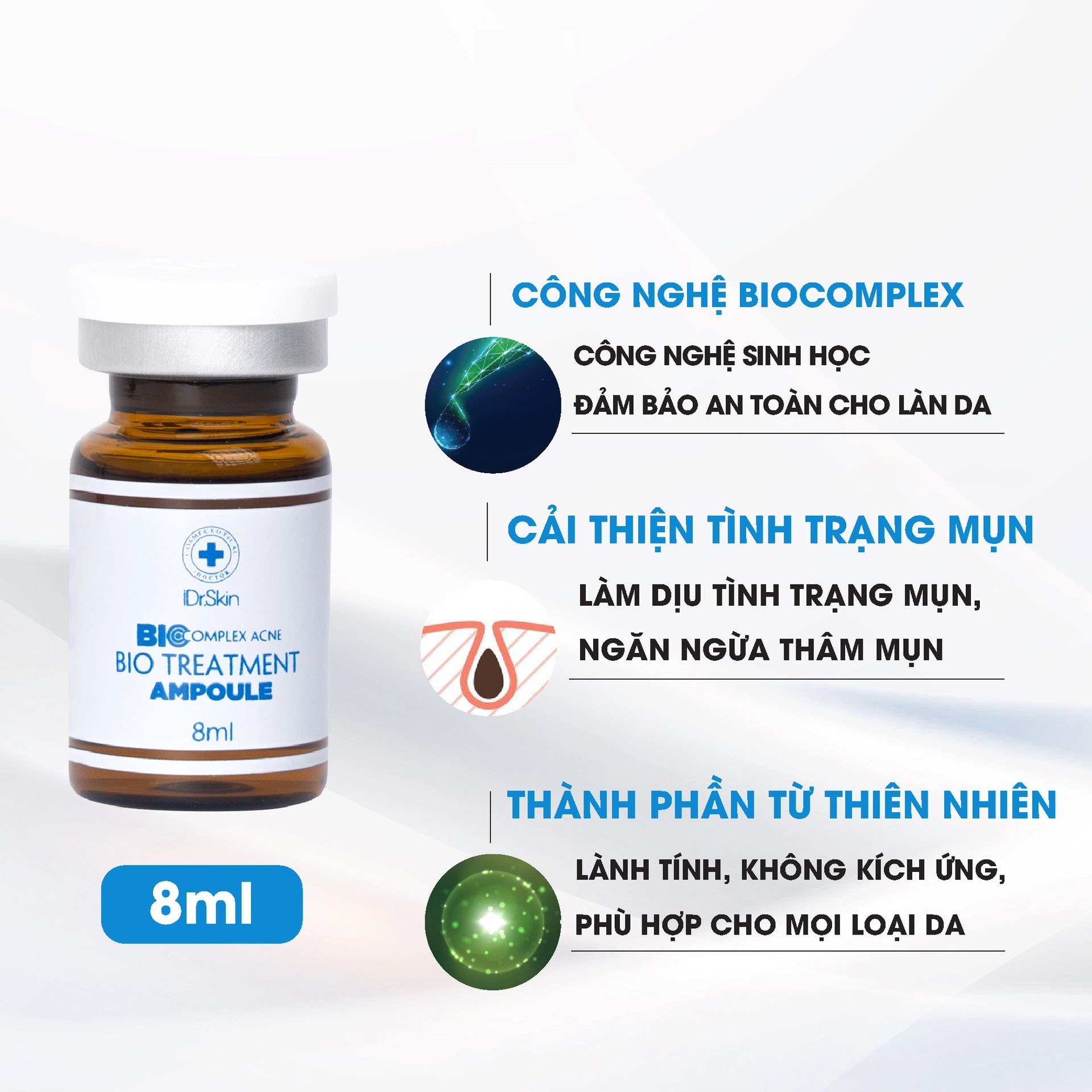 Tinh chất trị mụn BioComplex Acne Treatment Ampoule Idrskin