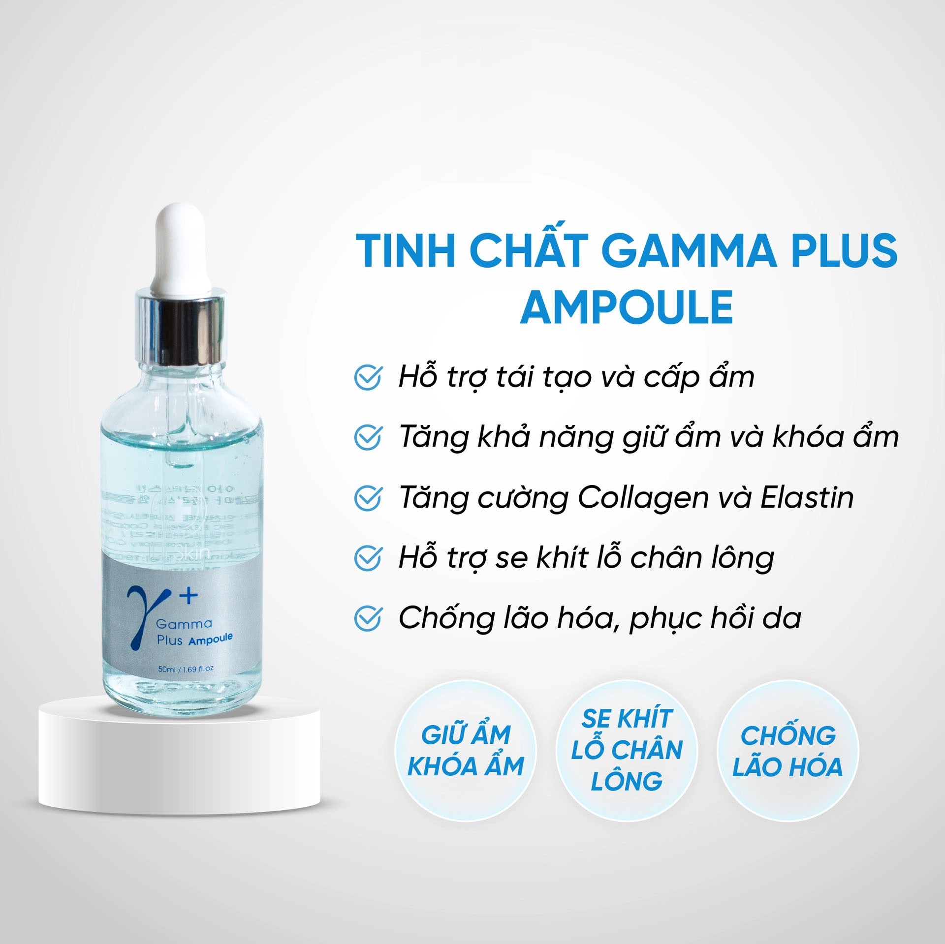 Tinh chất serum dưỡng ẩm Gamma Plus Ampoule Idrskin